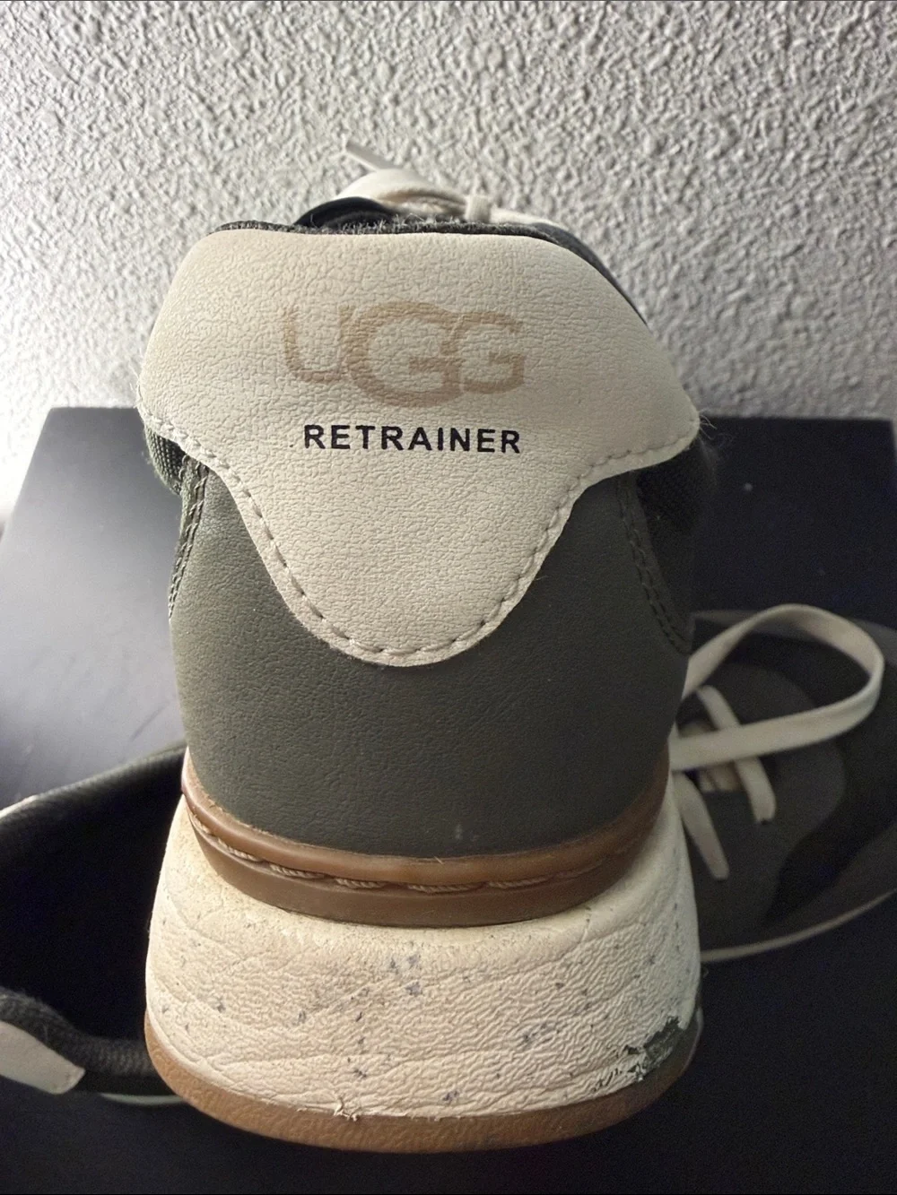 UGG Retrainer- Olive Grey Lace-Up Sneakers